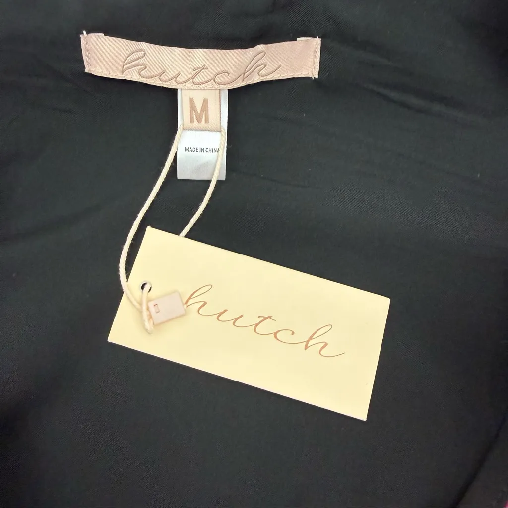 Anthropologie X Hutch Marisol Midi Wrap Dress Floral Pink Velvet Black - Image 13