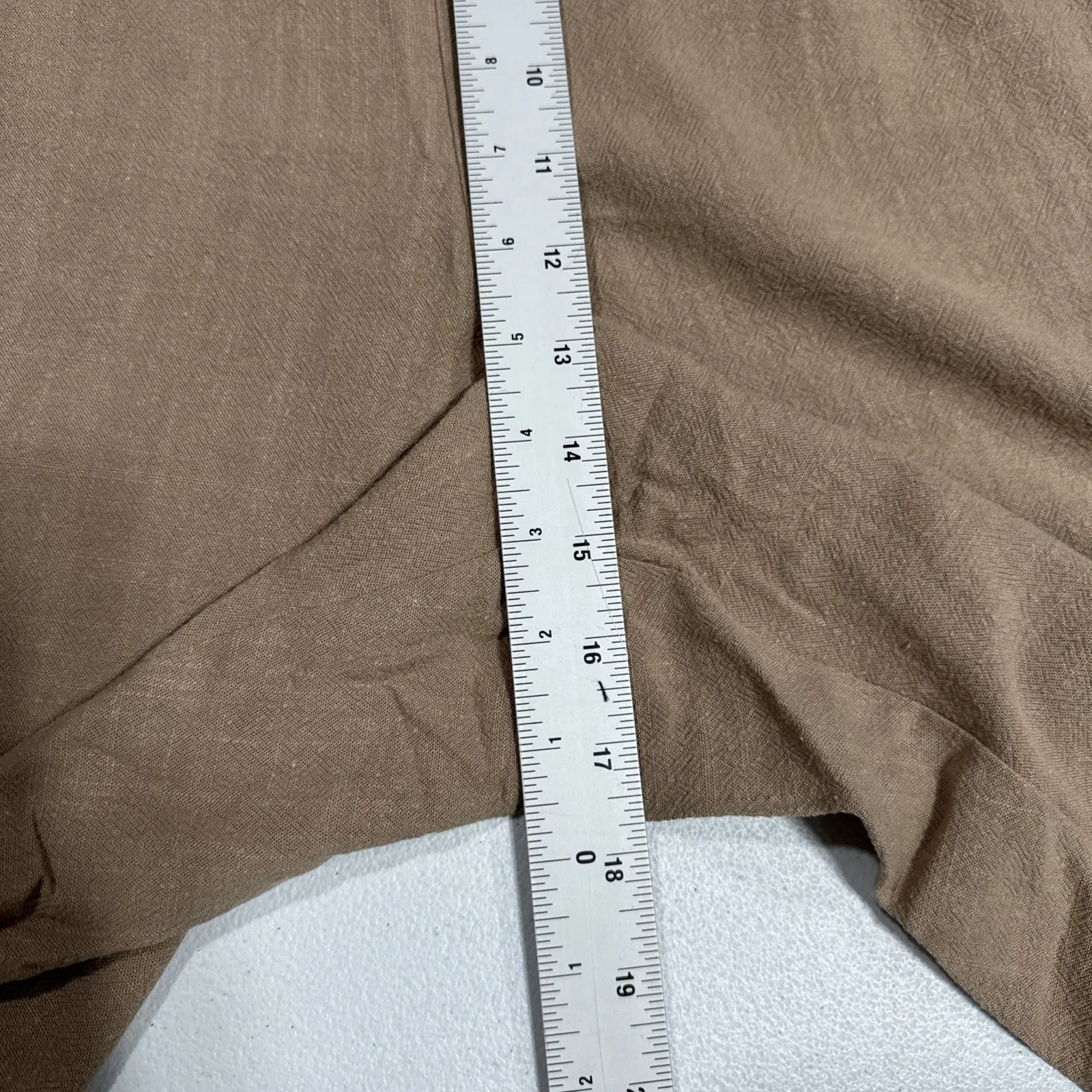 Susan Graver Pure Womens Pull On Shorts Size 4XP Rayon Linen Blend A501390 Pocke - Image 10