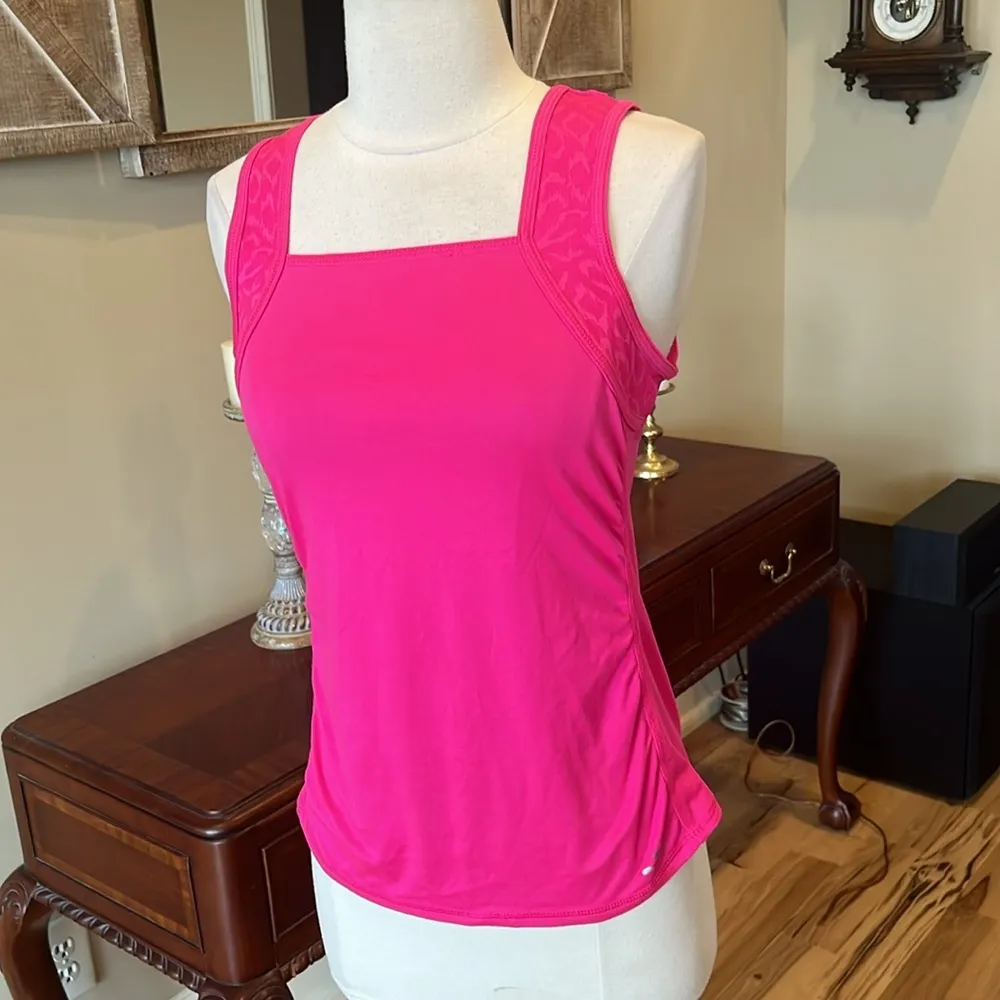 Hot Pink Workout Tank - Image 2