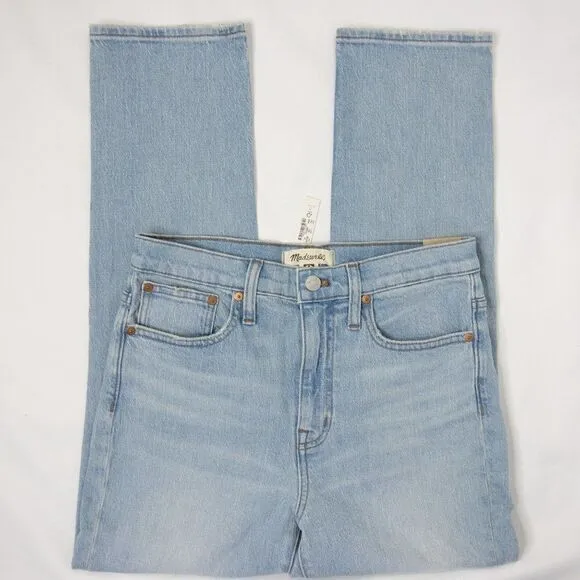 NEW Madewell TheHigh-Rise Slim Crop‎ Boyjean in Dumas Wash: Ripped Edition, 26 - Image 11