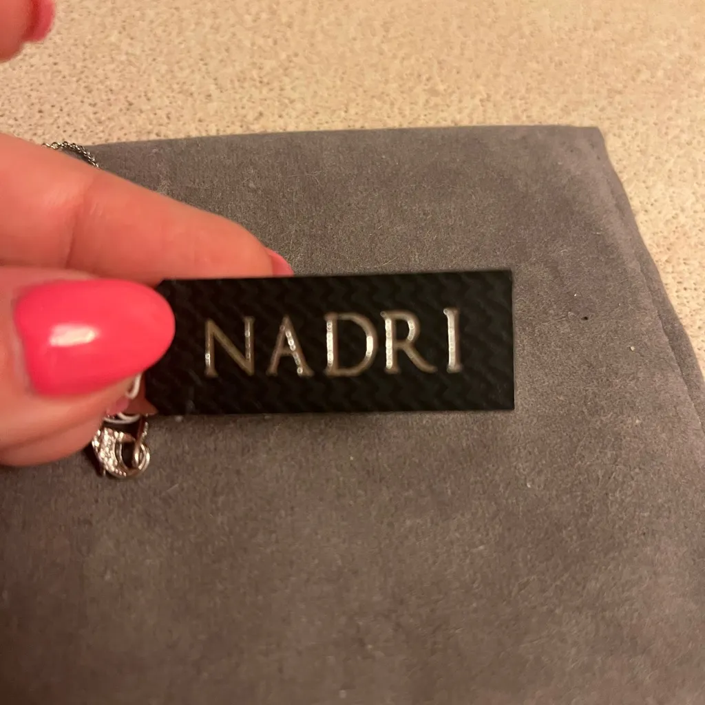 NWT NADRI STERLING SILVER CZ STONE ARROW BRACELET - Image 5