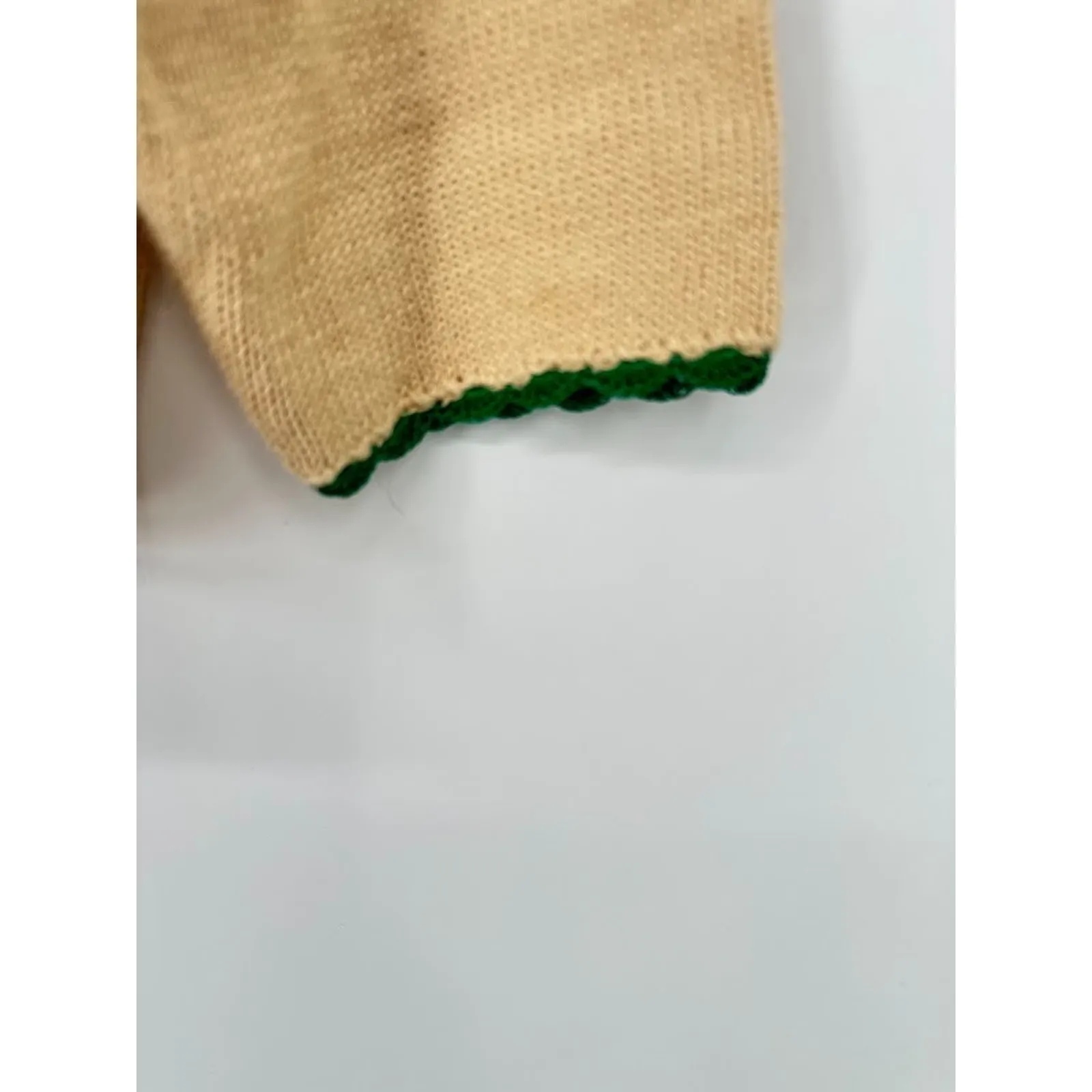 Vtg Storybook Knits Cardigan Sweater 2X Embroidered Sequin Floral Wearable Art Blue - Image 3