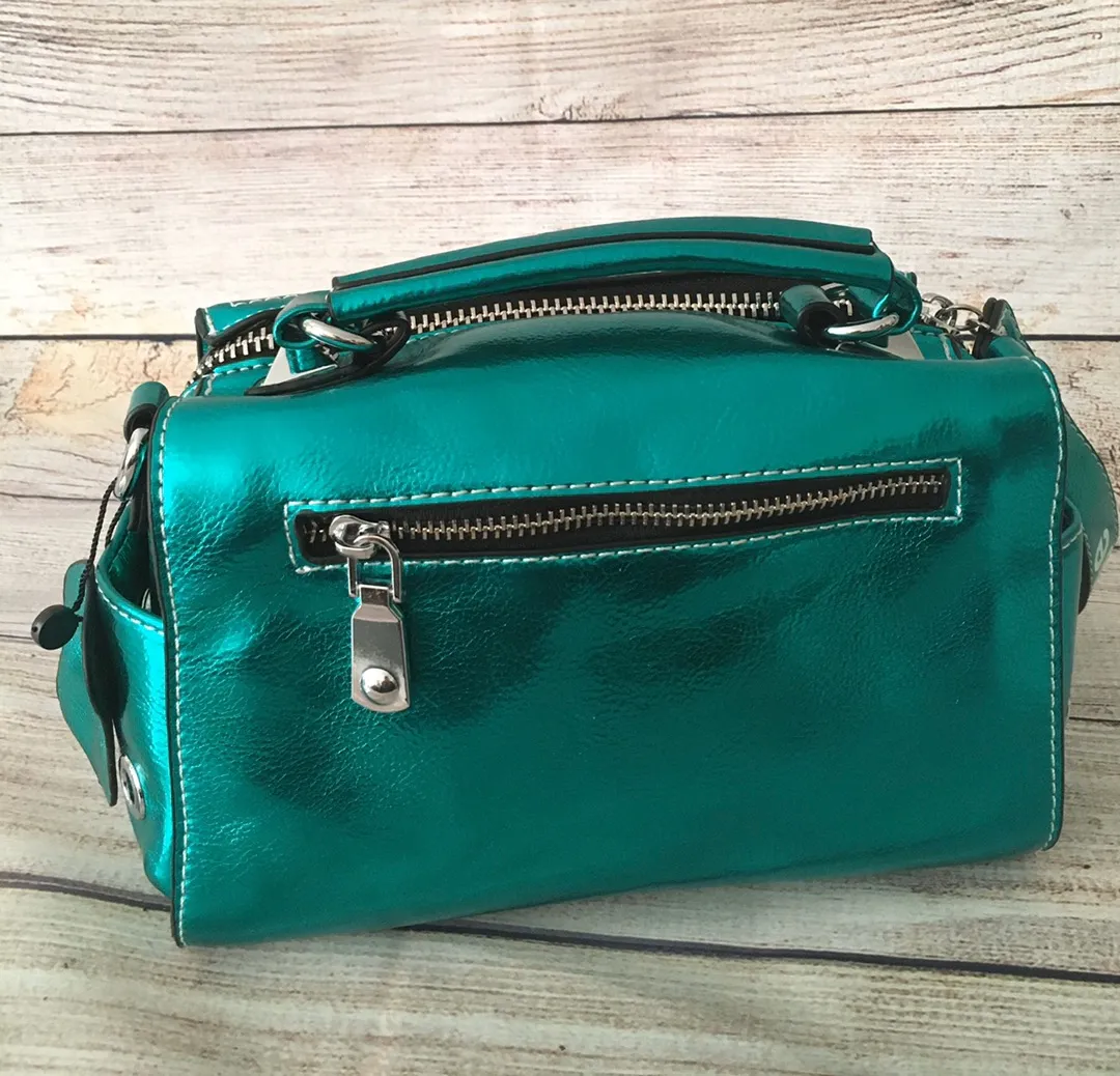 Metallic Green Shoulder Bag - Image 5
