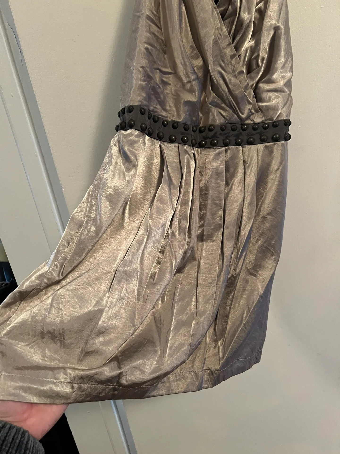 Zio Metallic Dress Silver Size L - Image 5