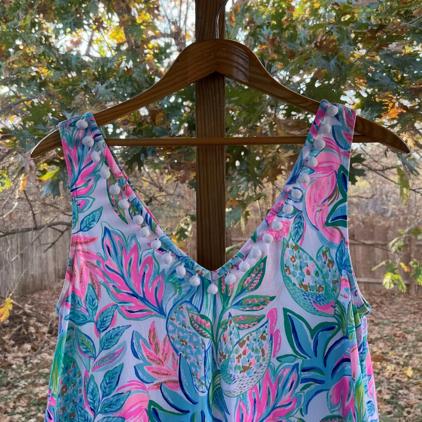 Lilly Pulitzer Camila Dress Resort White Toucan Do It Better Print Size M - Image 4