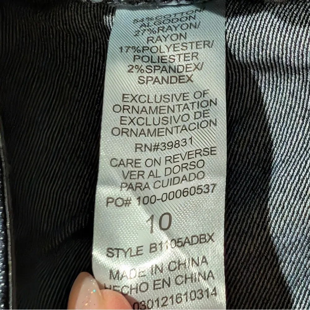 Democracy Jeans Womens 10 Dark Blue Skinny Denim Pants Absolution Tummy Control - Image 4