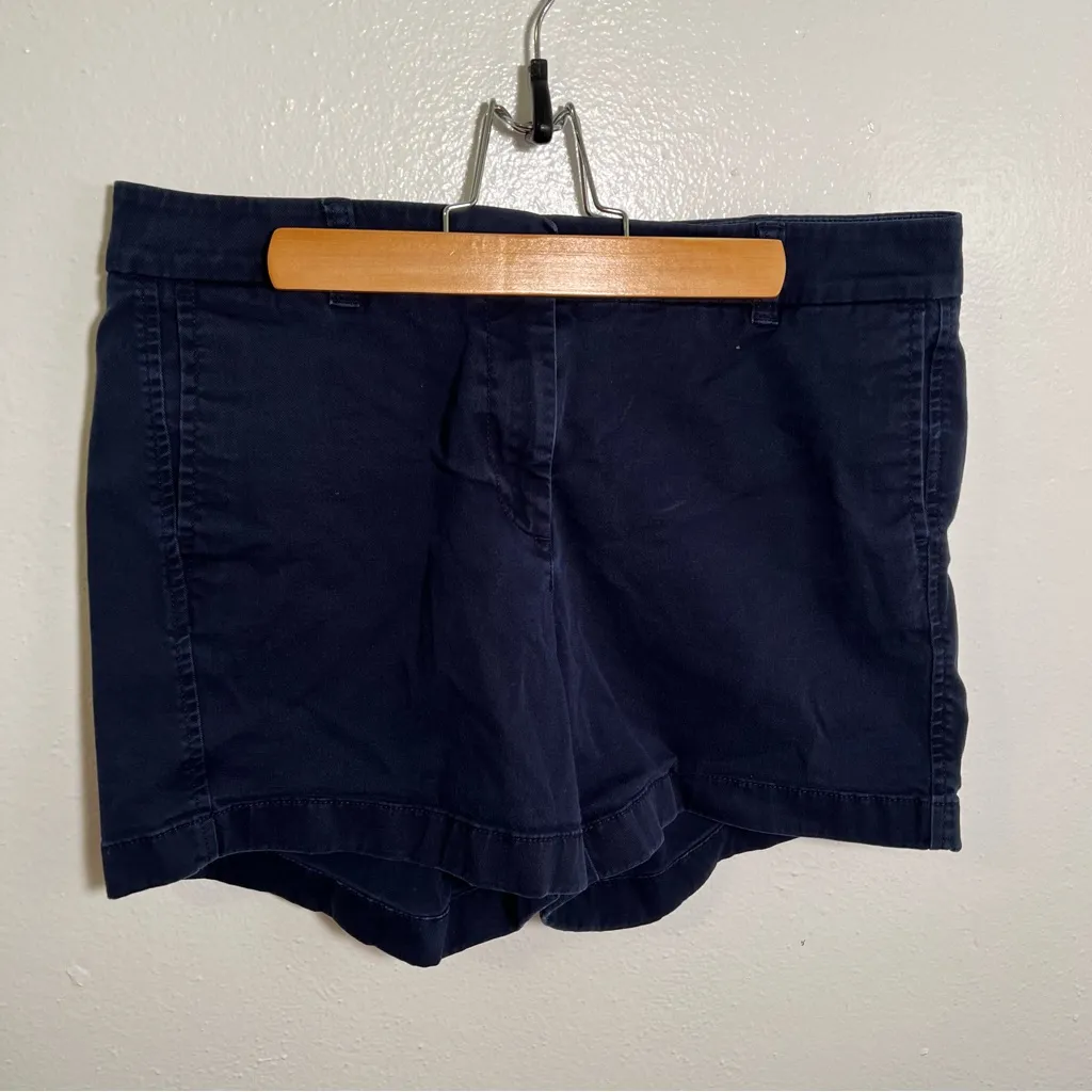 J. Crew 5” Classic Chino Short Navy Blue 8 - Image 3