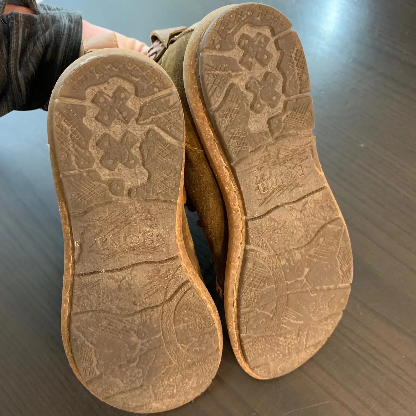 Born Handcrafted Footwear Suede Lace Up Ankle Boots Women Brown Size 6.5 - Image 2