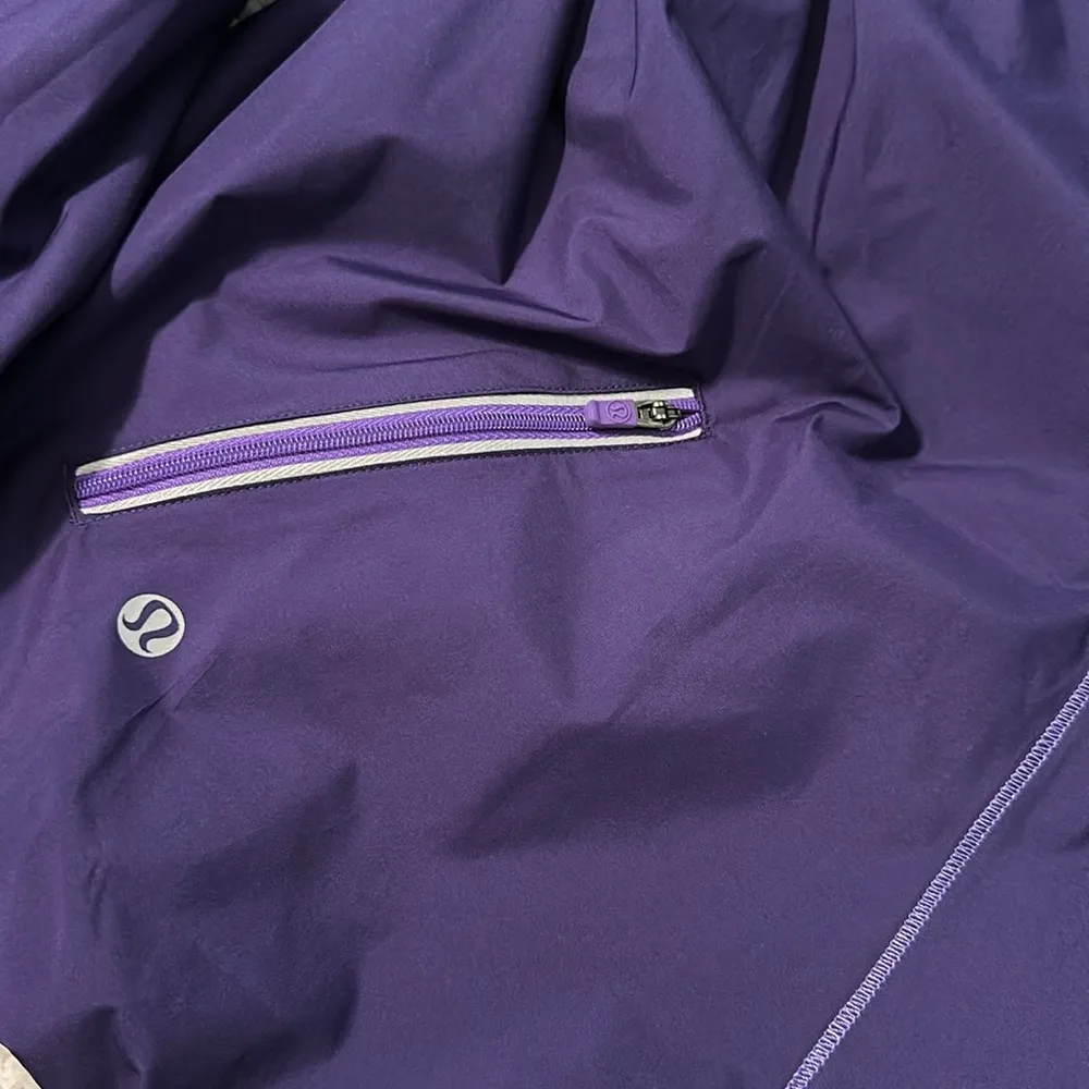 Lululemon Run Inspire Dual Zipper Running Jacket, Purple, Sz 12 - Image 8