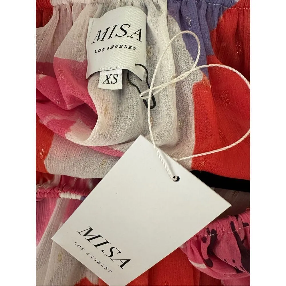 Misa Los Angeles Devon Floral Off the Shoulder Dress Size XS - Image 7