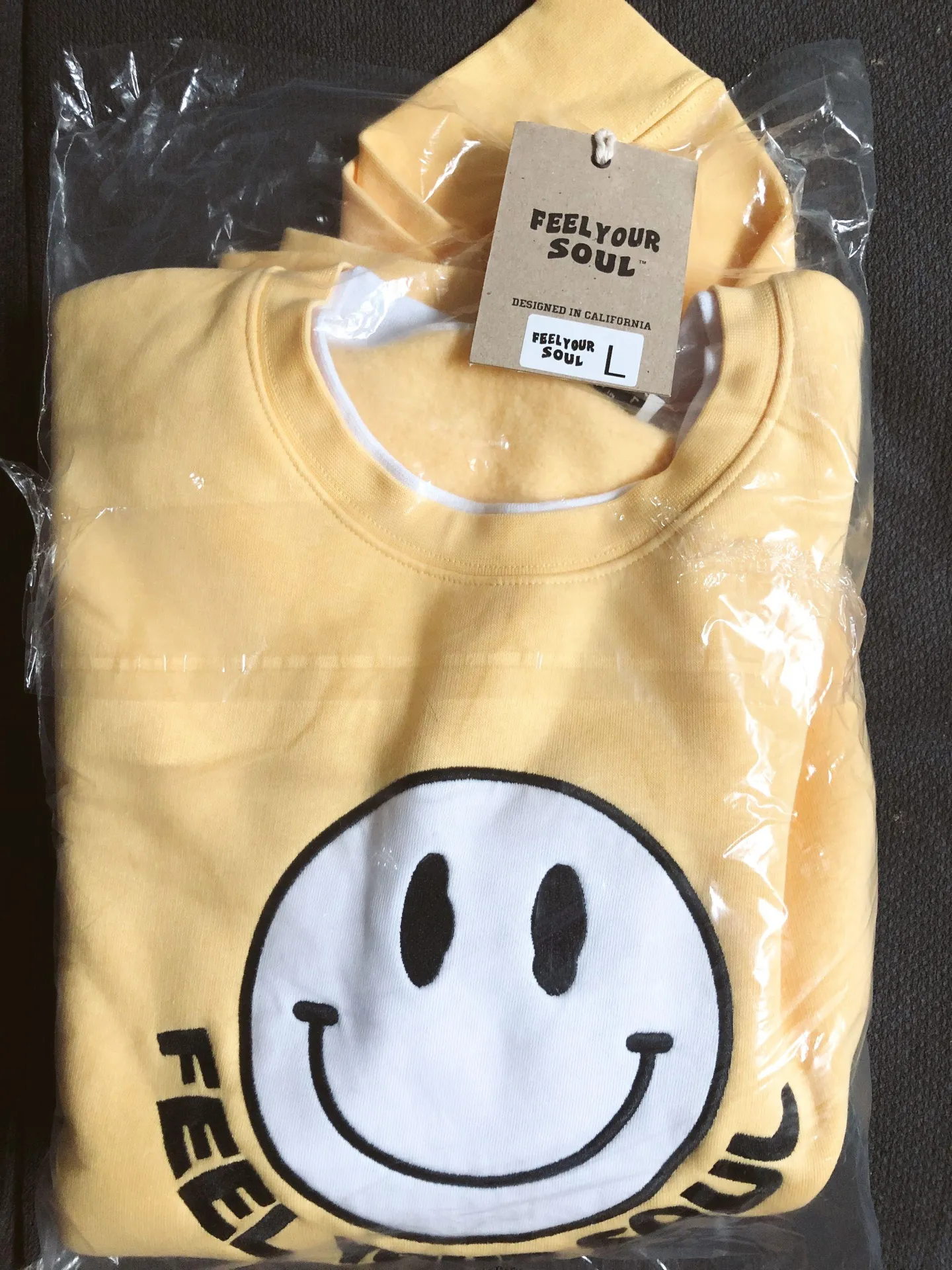 Feel Your Soul Sweatshirt Yellow Size L - Image 2