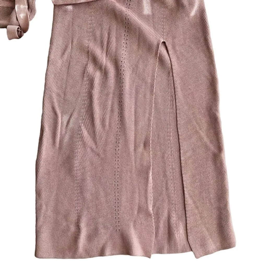 NICHOLAS Estelle Short Sleeve Knit Midi Dress Size Small NEW Party Wedding - Image 7