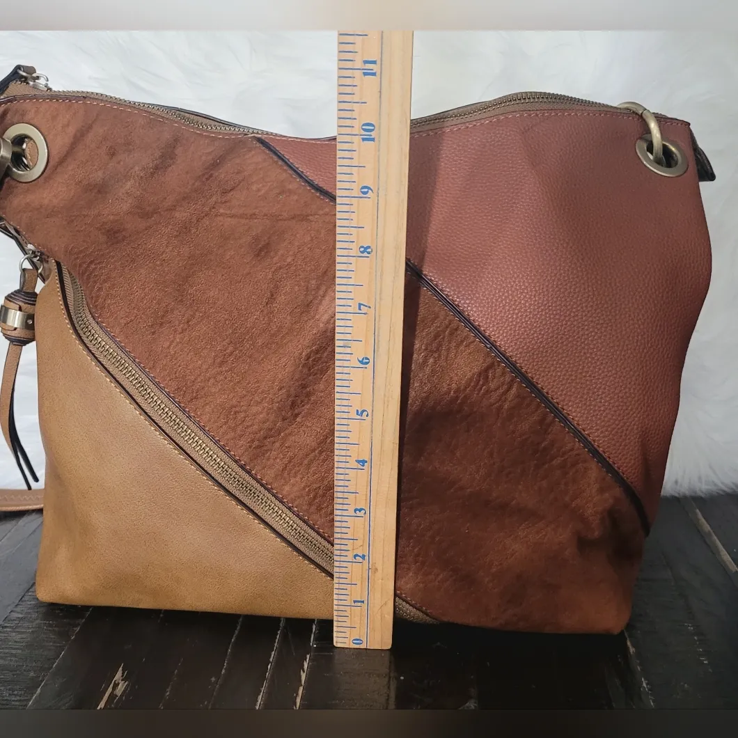 Anthropologie Anthea Vegan Leather Hobo Tote Crossbody Bag - Image 7