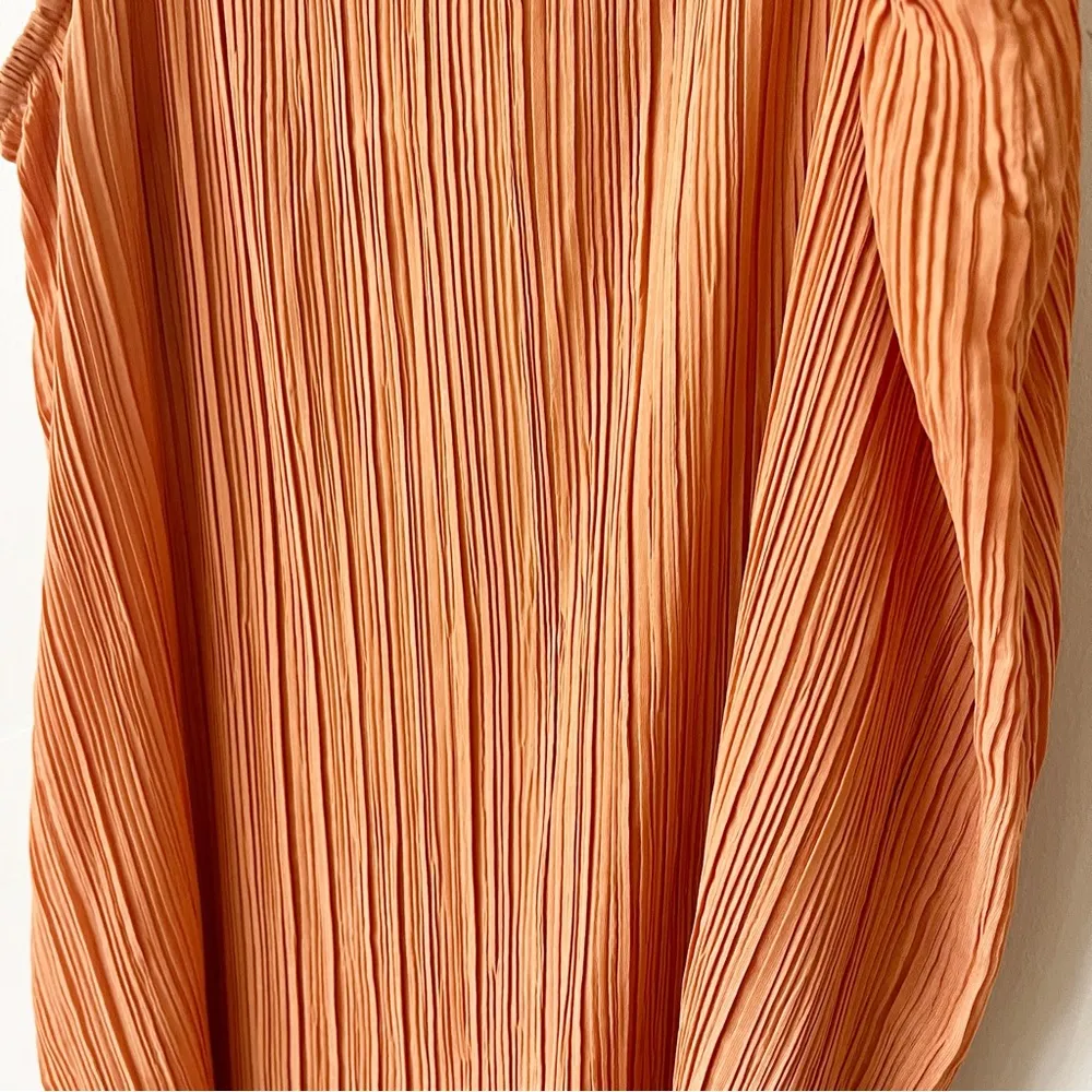 Madewell The Goldie Dress in Plissé Sunset Haze 6 NWT - Image 11