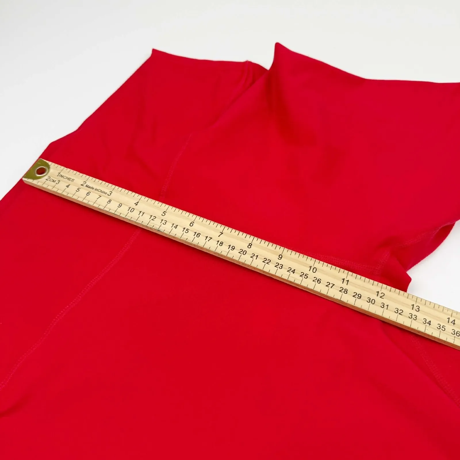 Zyia Active Red High Waist Leggings Women's Size 16-18 Stretch Athletic Yoga - Image 8