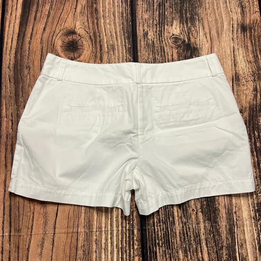 Ann Taylor LOFT Women's‎ White Chino Shorts Size 4 Casual - Image 4