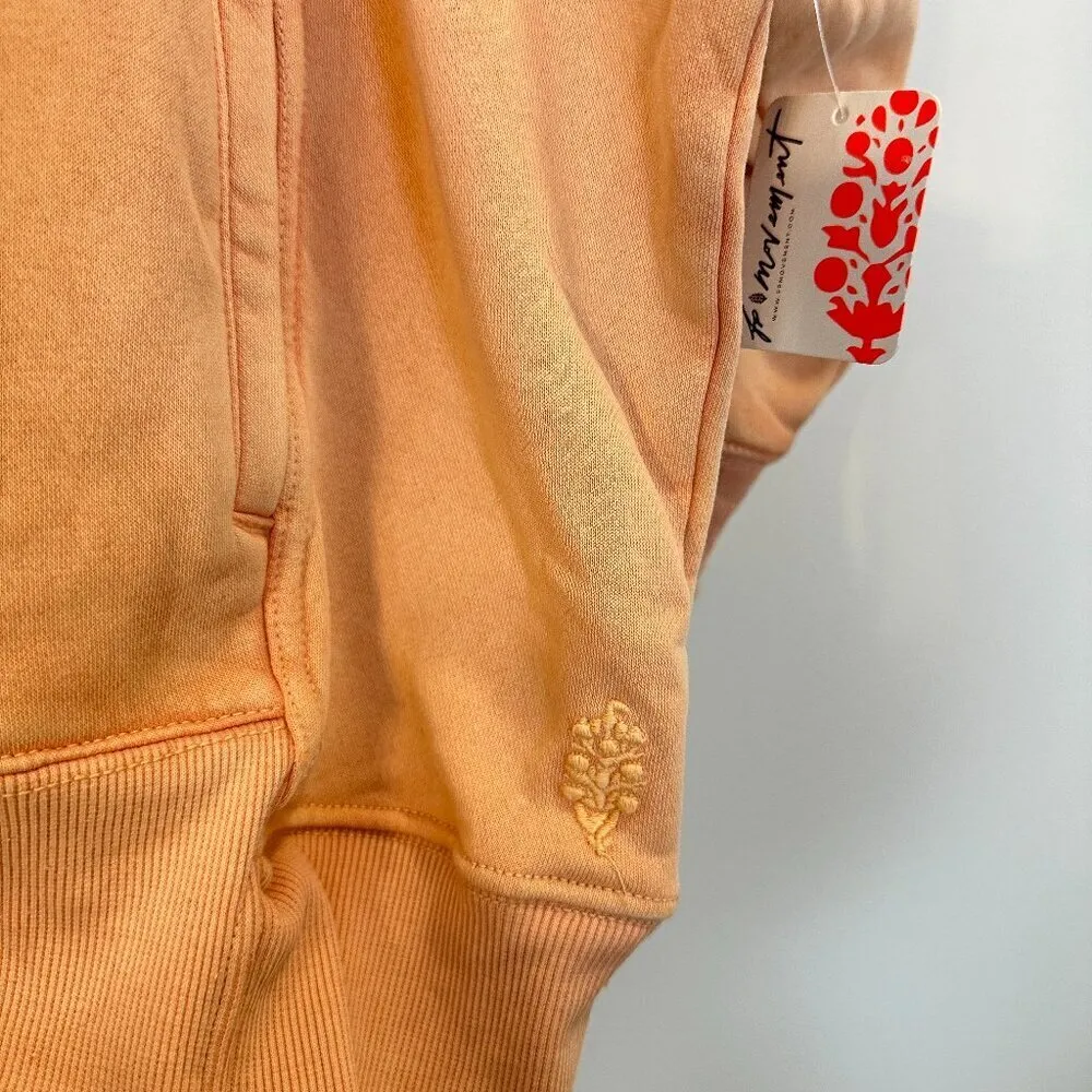 FREE PEOPLE Movement Sprint To The Finish Hoodie in Hot Coral Size X-Small NWT - Image 8