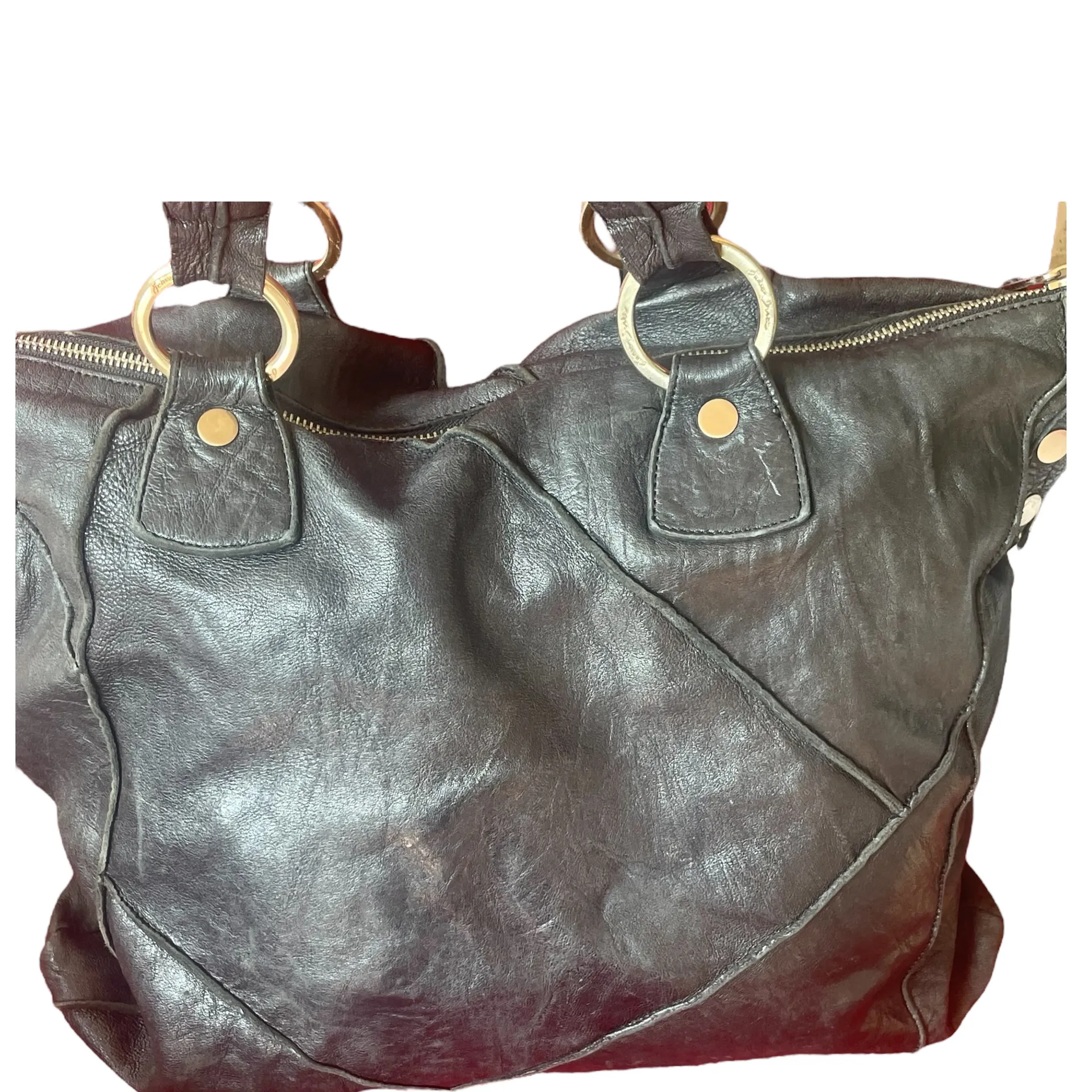 Junior Drake Leather Hobo Bag - Image 4