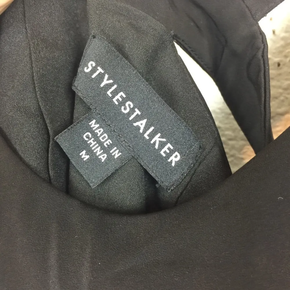 Stylestalker Maya Black Midi Dress Medium Bodycon Cut Out Party Cocktail - Image 6