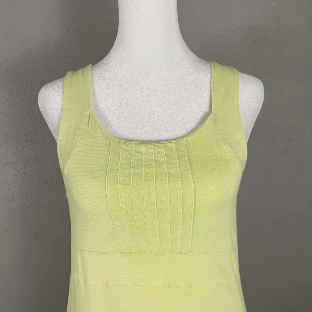 Horny Toad Lime Green Malena Sleeveless Jersey Knit Dress Size Small - Image 3