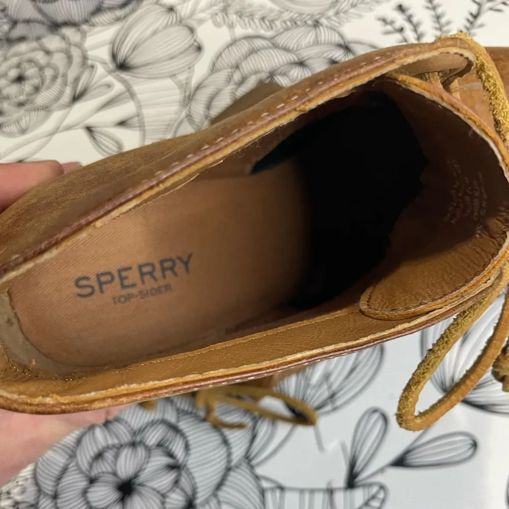Sperry  Top Sider Stella Prow Brown Leather Wedge - Image 4