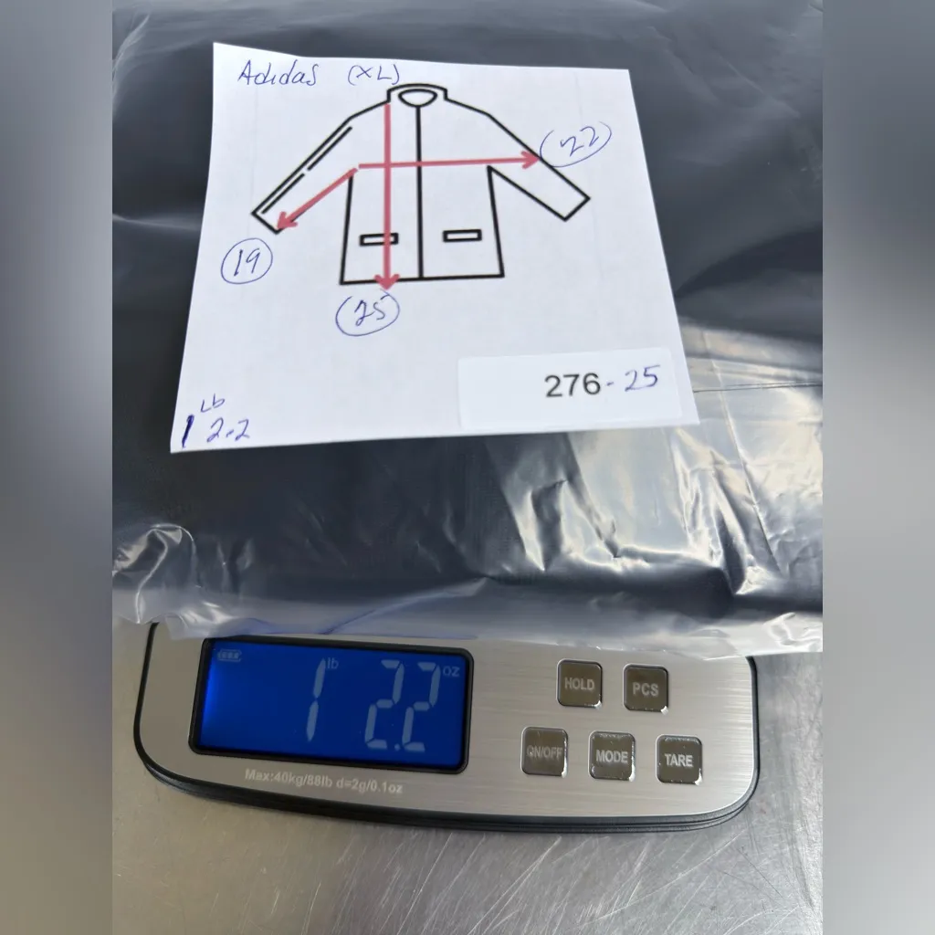 Adidas Black and White Bomber Jacket - Image 4