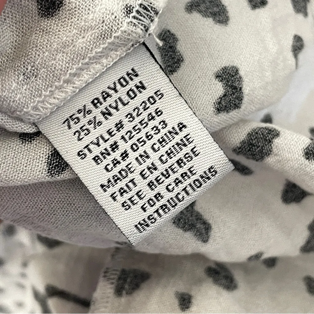 Habitat Printed Tunic yin yang sleeveless womens White Black medium contemporary - Image 5