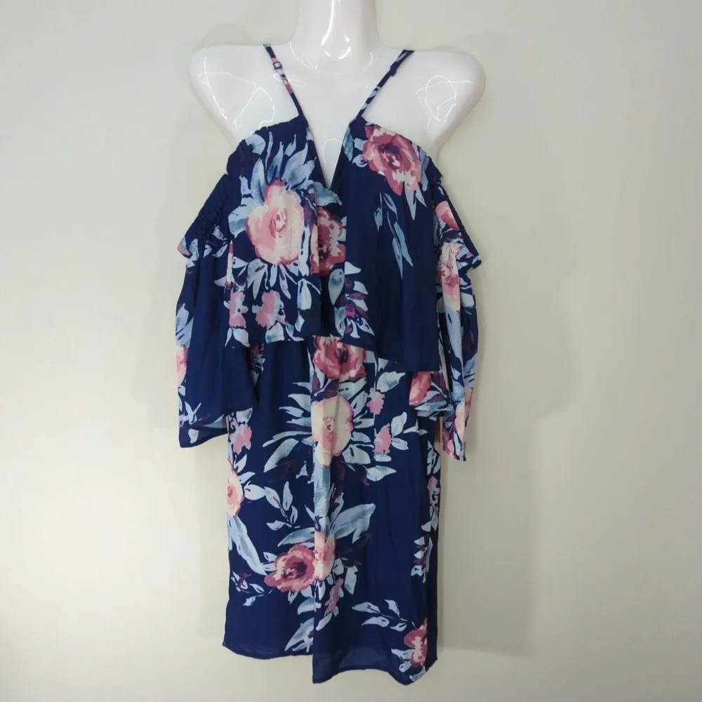 YUMI KIM Luxembourg Navy Celine Dress | XS‎ - Image 2