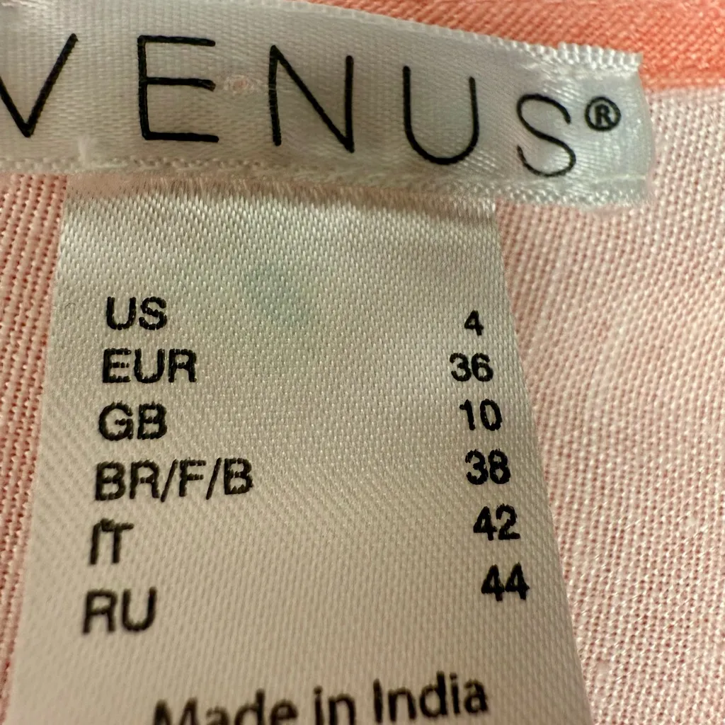 Venus  Coral and Teal Wrap Romper - Image 2