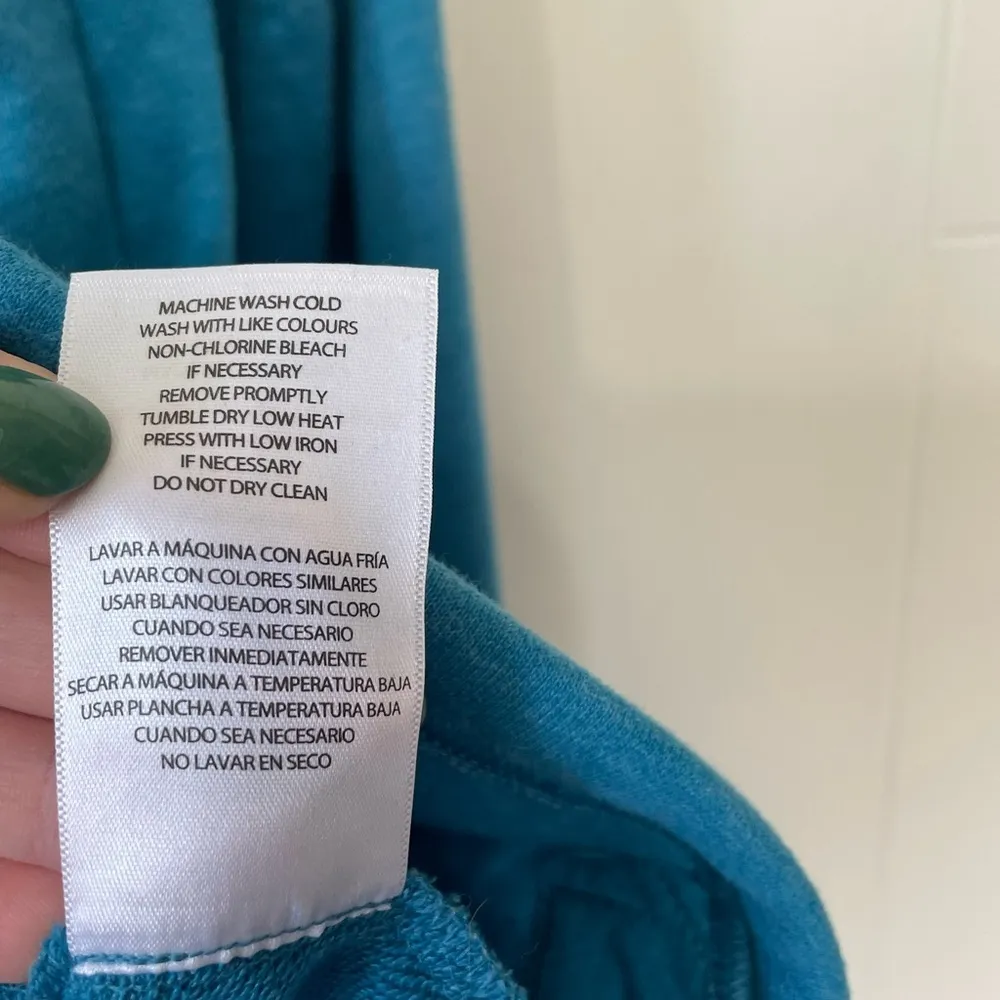 Bench Teal Blue Full Zip Collared Jacket ~ Pockets Thumbholes ~ Women’s Size S - Image 6