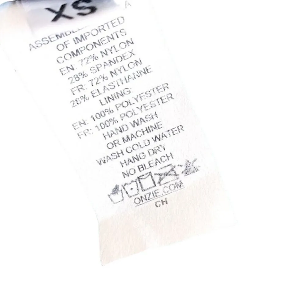 Onzie NEW High Rise Color Block Track Legging Cacti Combo White Green XS - Image 9