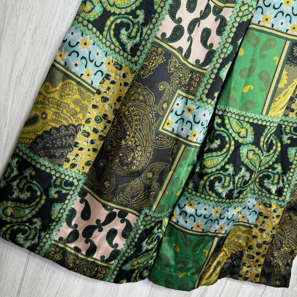 Intimately Free People Patch Things Up Pants Boho Patchwork Paisley sz M Medium - Image 7