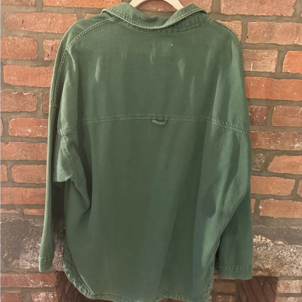 Zara Teal Button-Up Shirt - Image 3