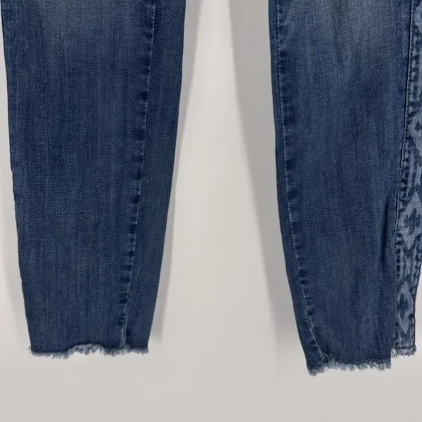 Ariat Women’s Boyfriend Jeans Size 27 Embroidered Ethereal Raw Hem‎ Stretch - Image 7