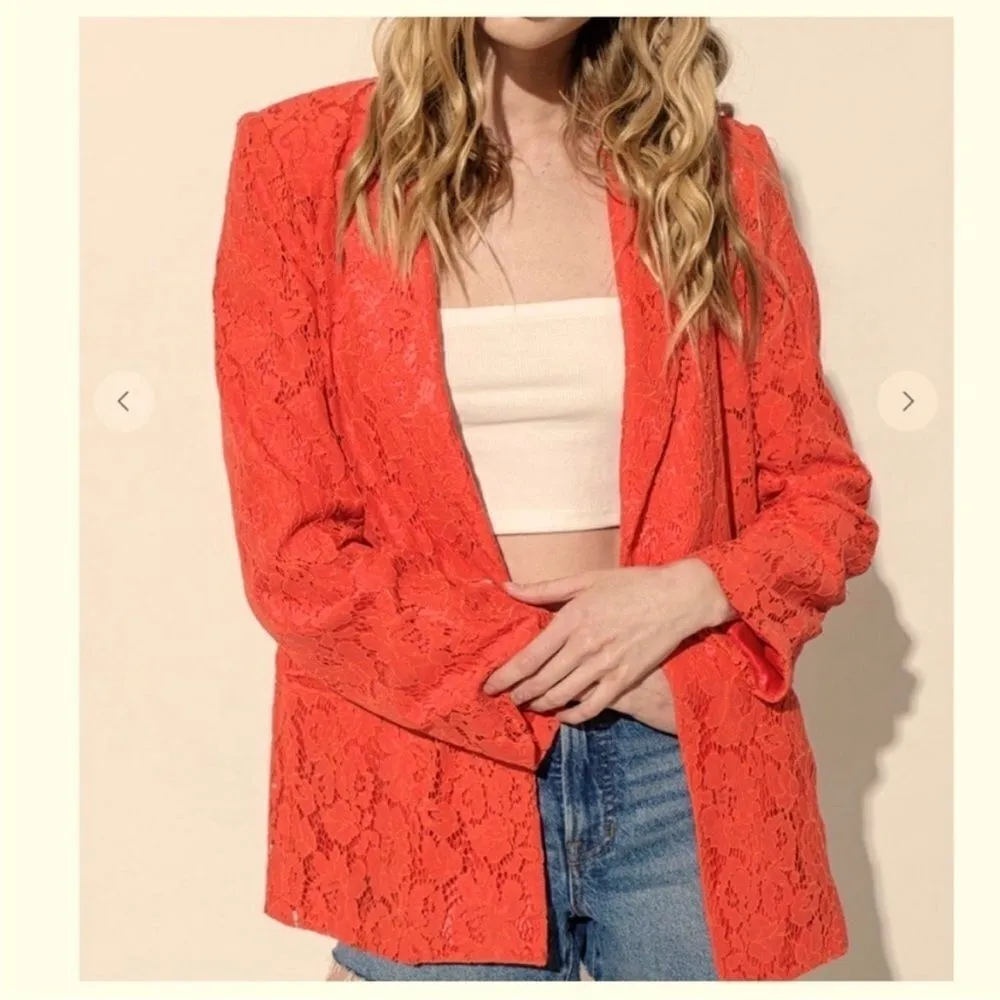 NWT Boho fabulous Lace Open Blazer - Image 3