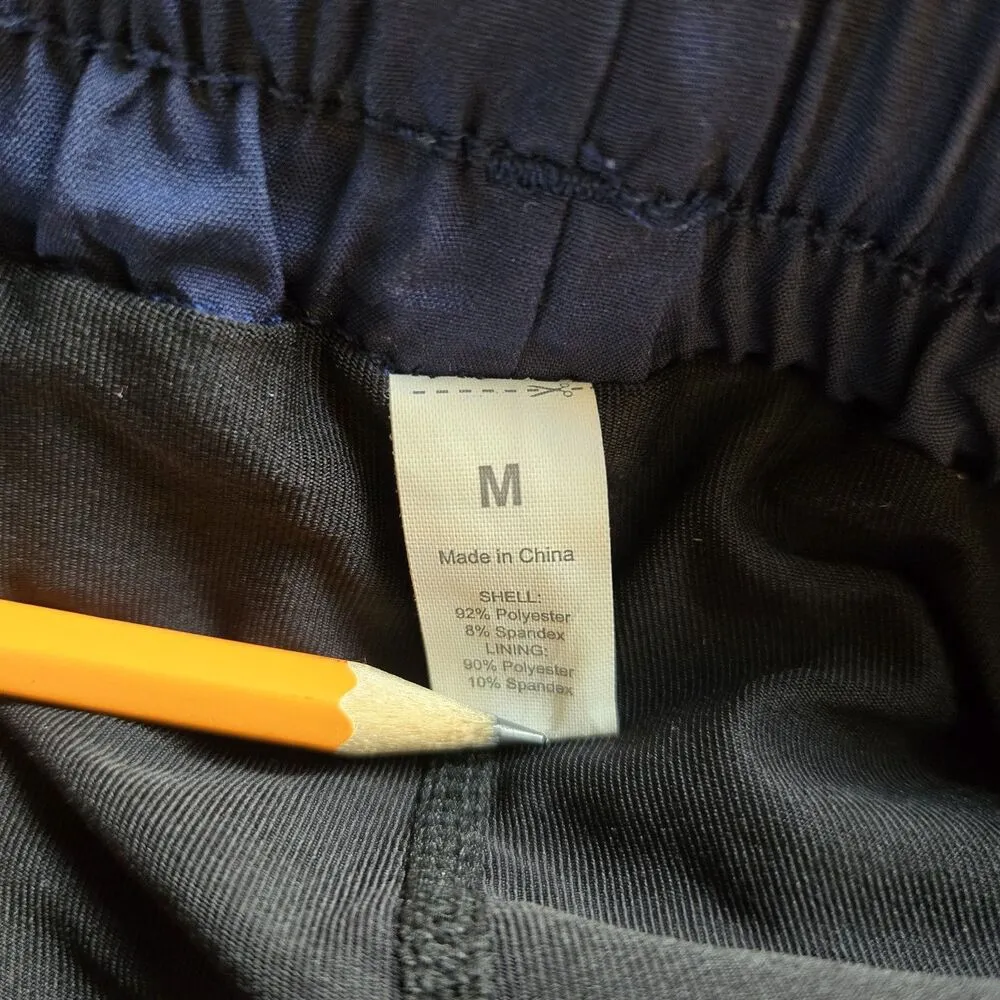 Women's Navy Blue Athletic Running Shorts Size Medium Dri Fit Spandex Lining EUC - Image 4