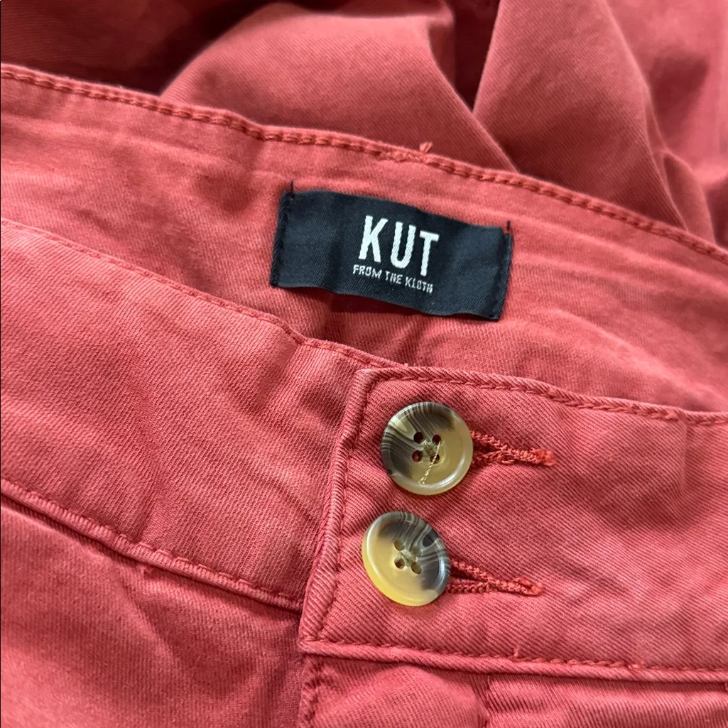 NWT KUT from the Kloth X Nordstrom High Waist Crop Wide Leg Pants  24W, CLAY - Image 7