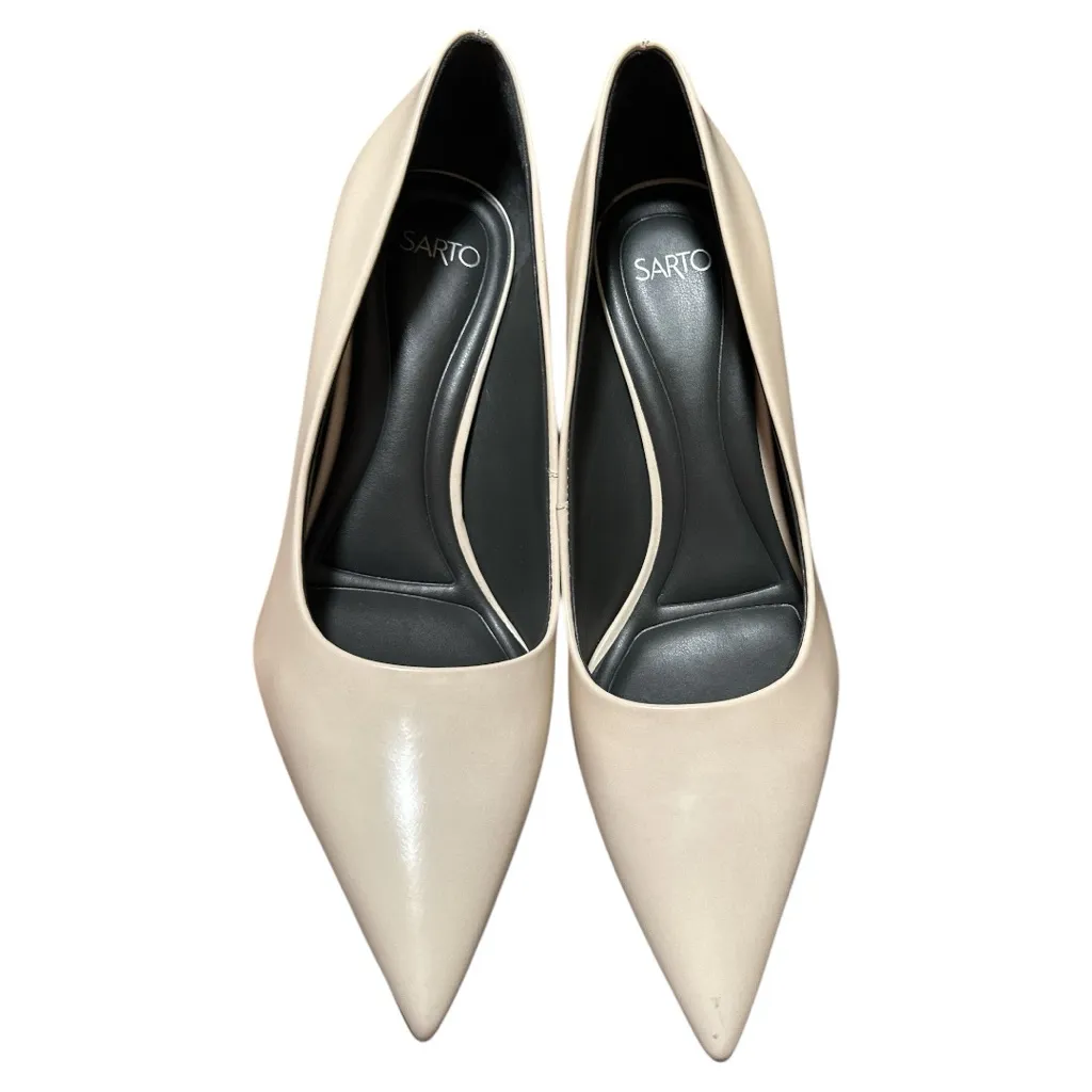 SARTO by Franco Sarto Women’s Pumps Size 7 – Cream Pointed Toe Heels Classic - Image 2