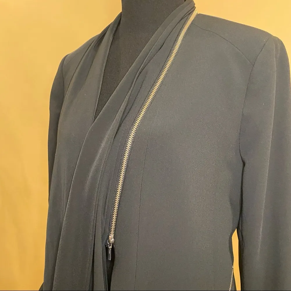 🛍️ Trouve Black Convertible Open Front Zipper Blazer Size L Size L - Image 4