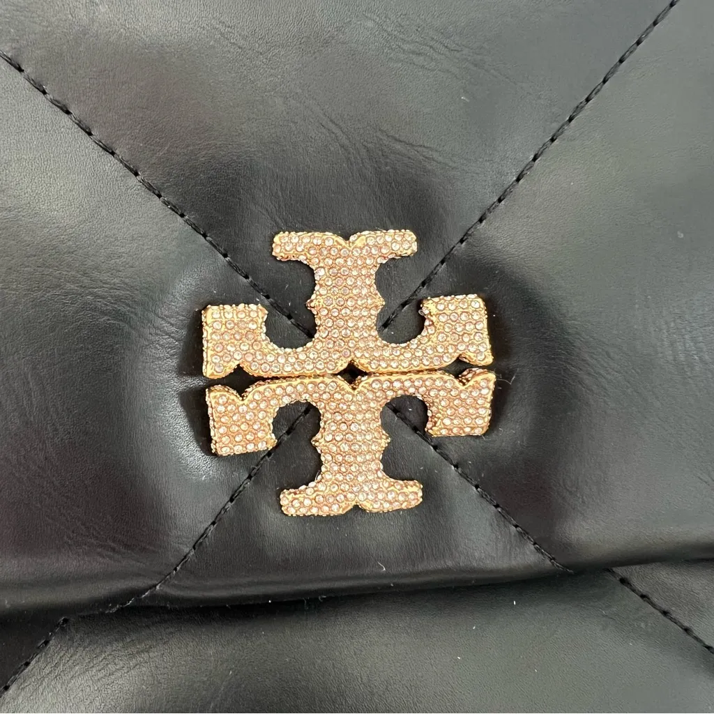 NWOT Tory Burch Small Kira Diamond Quilt Pave Convertible Shoulder Bag in Black - Image 5