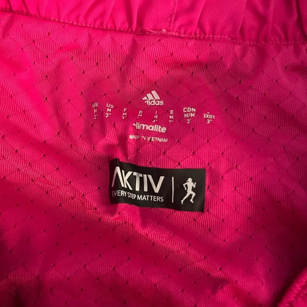 Adidas Pink Climalite 3” Shorts women’s medium - Image 2