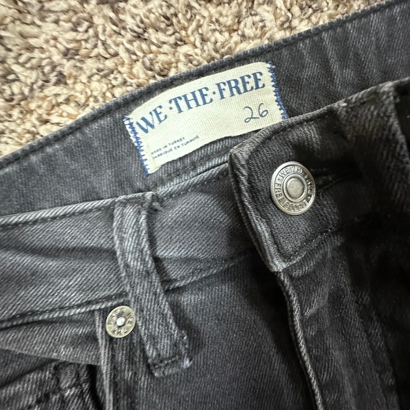 We the Free (Free People) Raw High Rise Jeggings Size 26 - Image 3