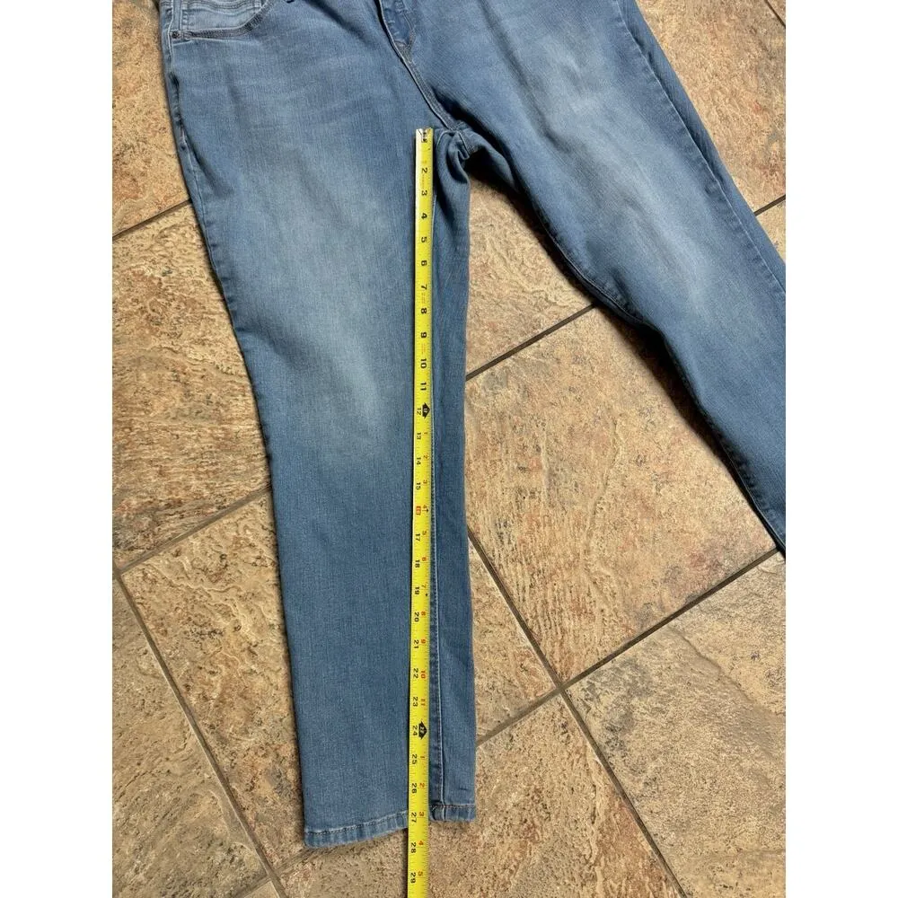 Women’s Faded Glory Ultimate Skinny Jeans In Medium Blue Wash - Size 18 Ankle - Image 6