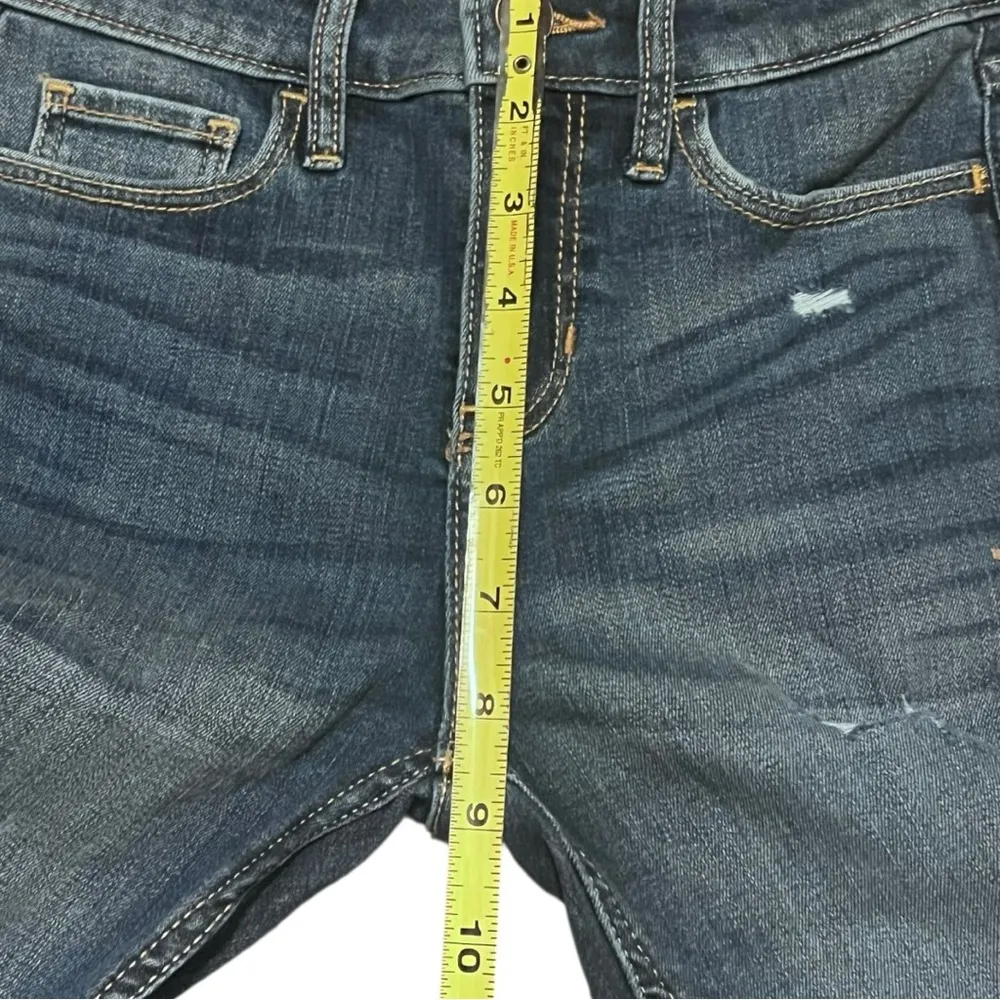 Hollister MidRise Super Skinny Blue Distressed Jeans 00‎ Concert Boho Streetwear - Image 7