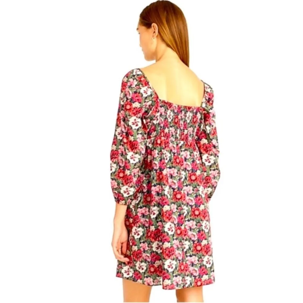 J. Crew Puff-sleeve mini dress in Liberty poppy Amelie floral - Image 2