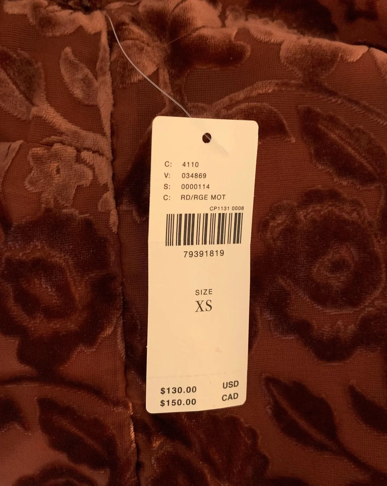 Velvet Tie Neck Blouse - Image 9