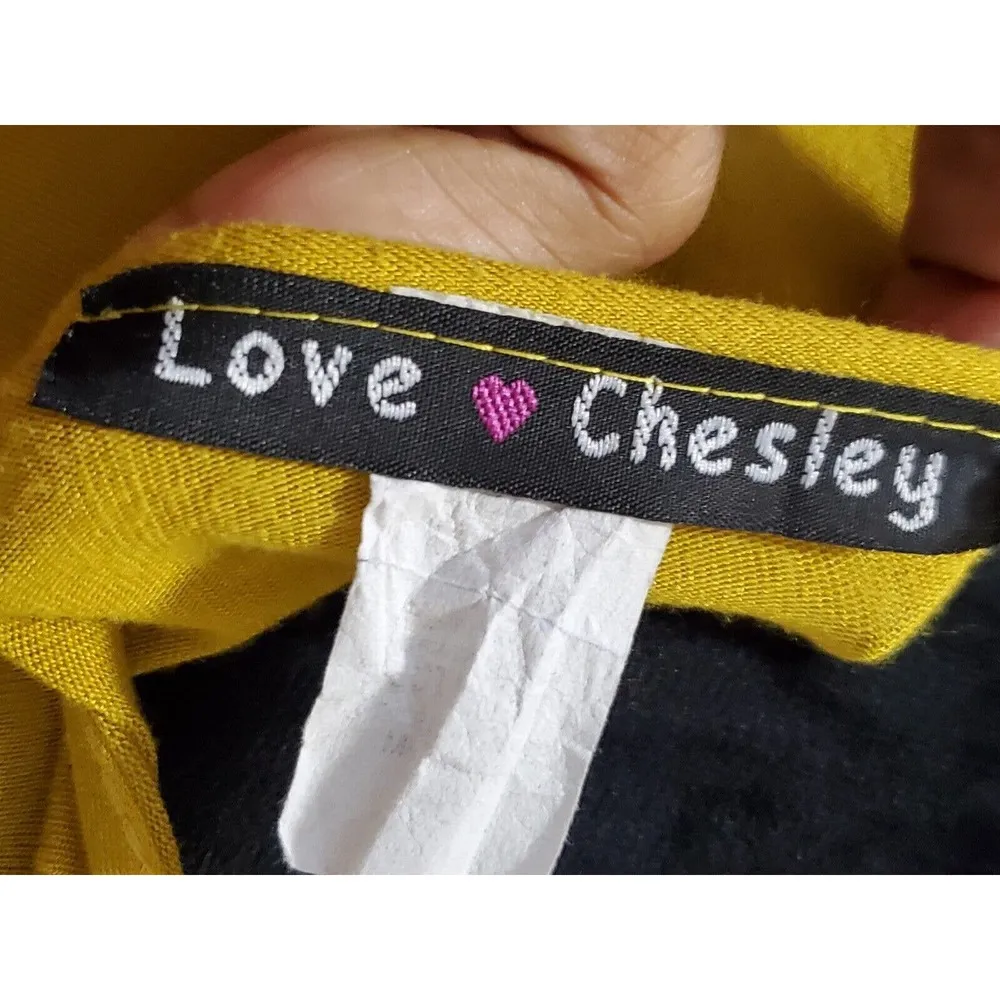 Love Chesley Women Yellow Polyester V - Image 8