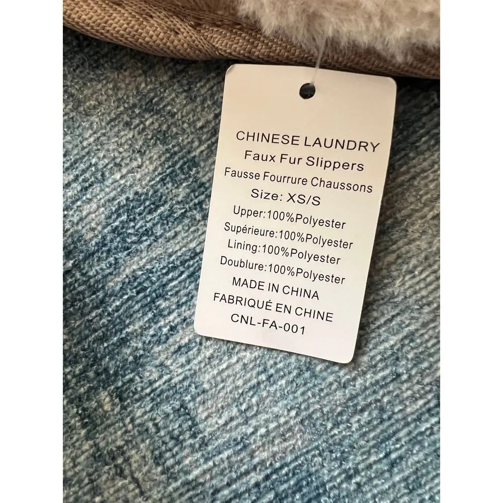 Chinese Laundry NWT!  Faux Fur Slippers Slides XS / S Womens 6 - 7 - Image 7