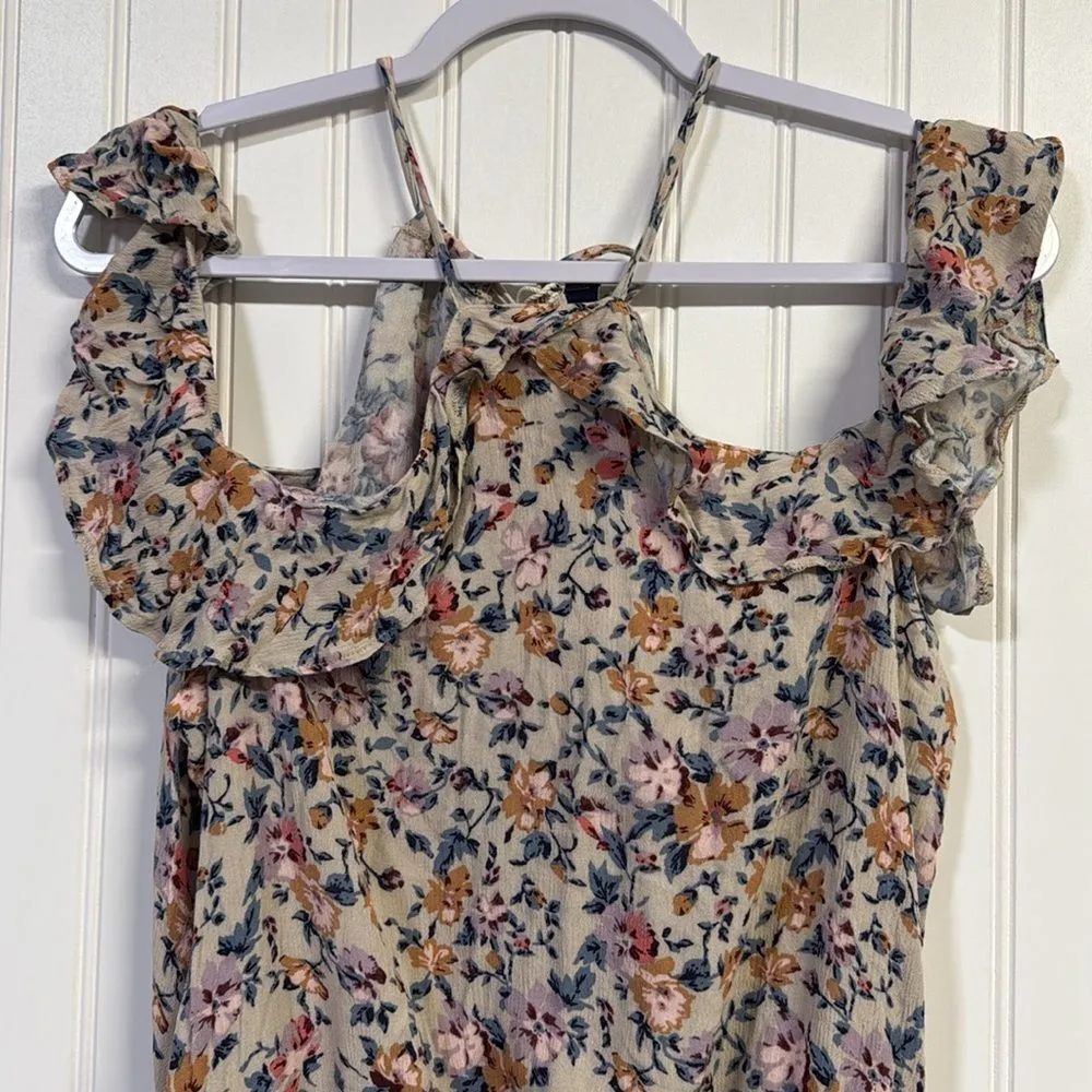 NWT American Eagle Ditsy Festival Floral Halter Off The Shoulder Mini Dress - Image 2