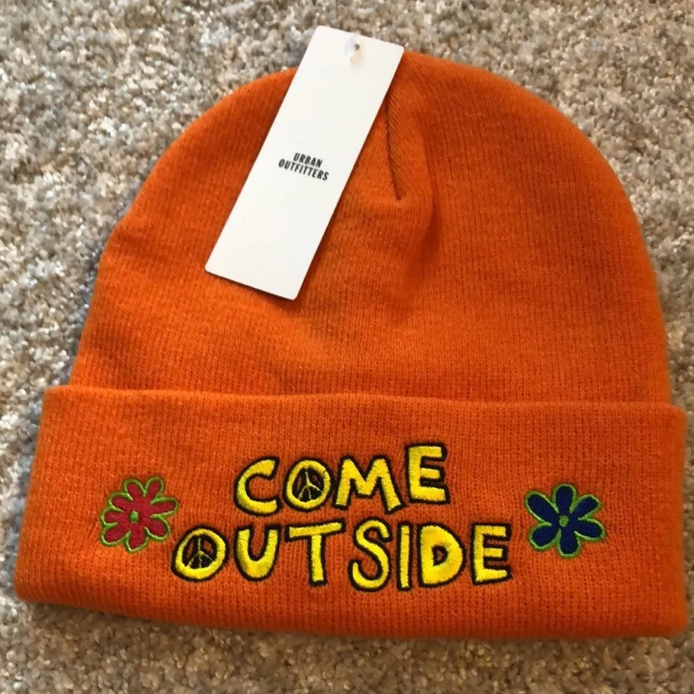New  UO Coney Island Picnic Come Outside Beanie hat - Image 2